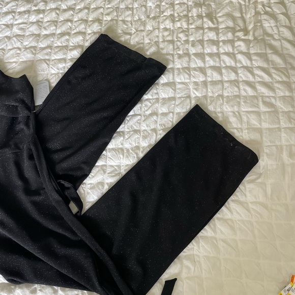 Bebe black glitter halter jumpsuit - Picture 2 of 9